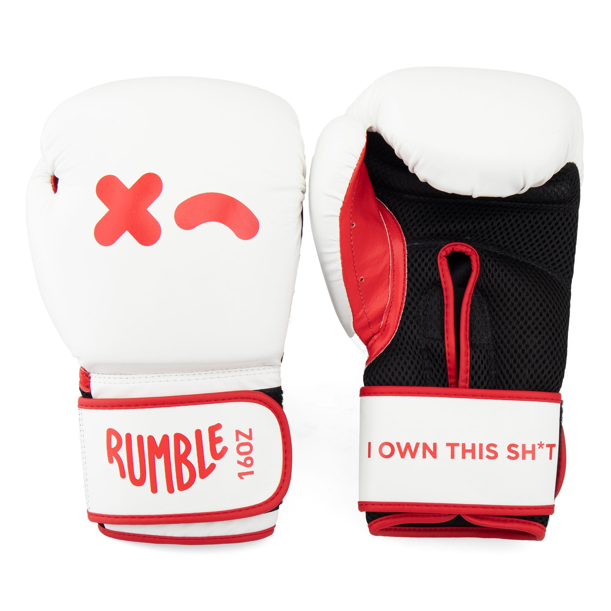 RUMBLE - BOXING GLOVE - WHITE – Boutique Fitness Studios